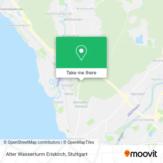 Alter Wasserturm Eriskirch map