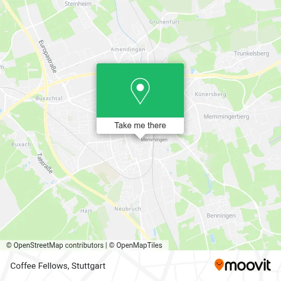 Coffee Fellows map