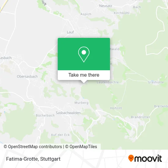 Fatima-Grotte map