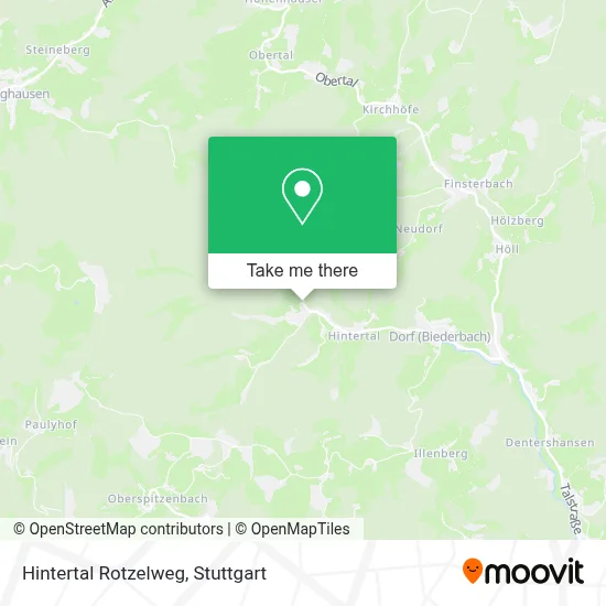 Hintertal Rotzelweg map