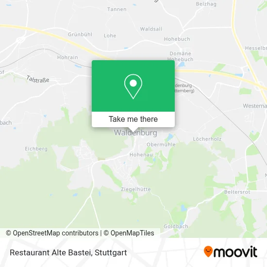 Restaurant Alte Bastei map