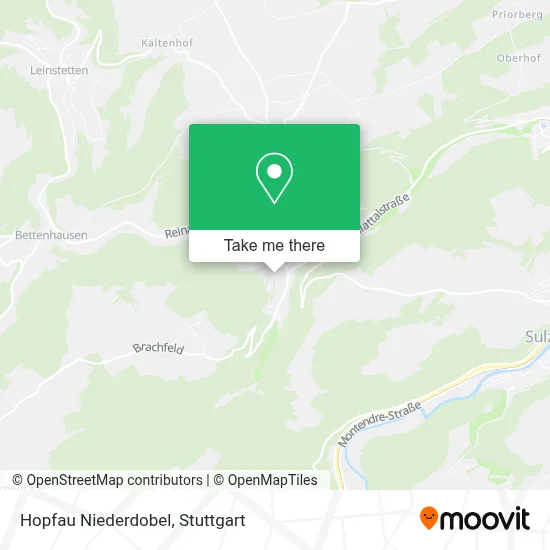 Hopfau Niederdobel map