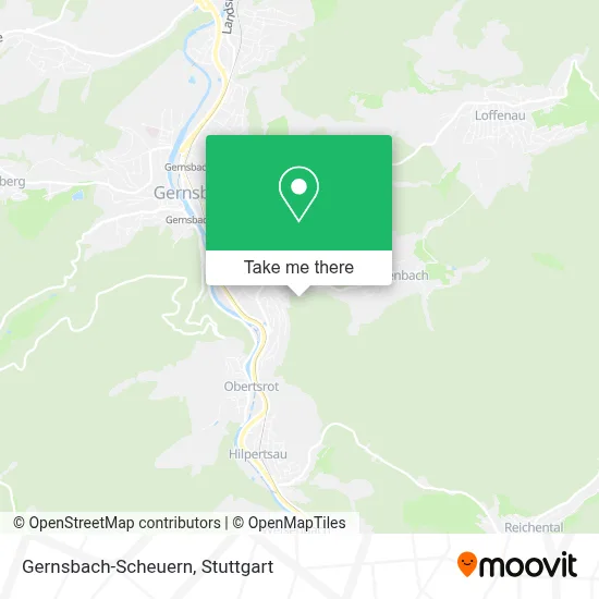 Gernsbach-Scheuern map