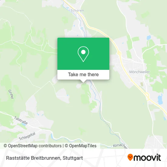 Raststätte Breitbrunnen map