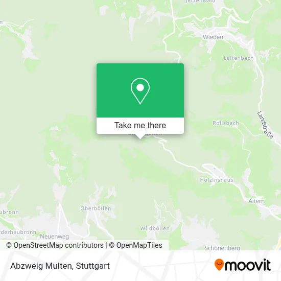 Abzweig Multen map