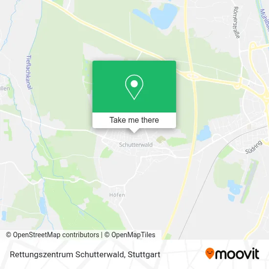 Rettungszentrum Schutterwald map