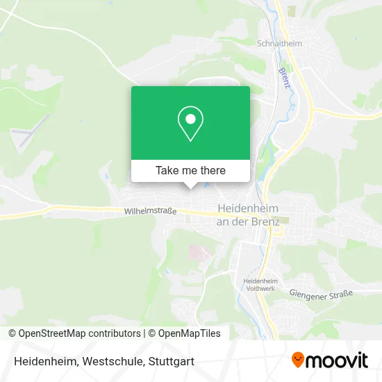 Heidenheim, Westschule map