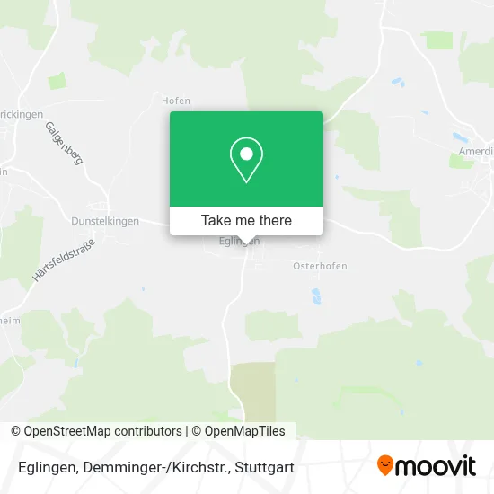 Eglingen, Demminger-/Kirchstr. map