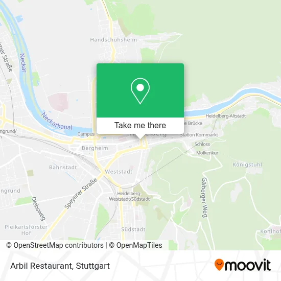 Arbil Restaurant map