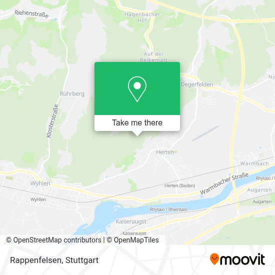 Rappenfelsen map