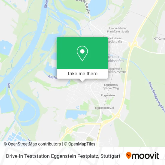 Drive-In Teststation Eggenstein Festplatz map