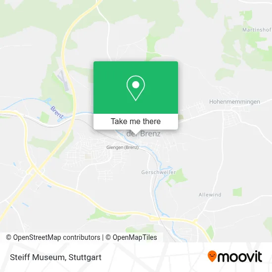 Steiff Museum map