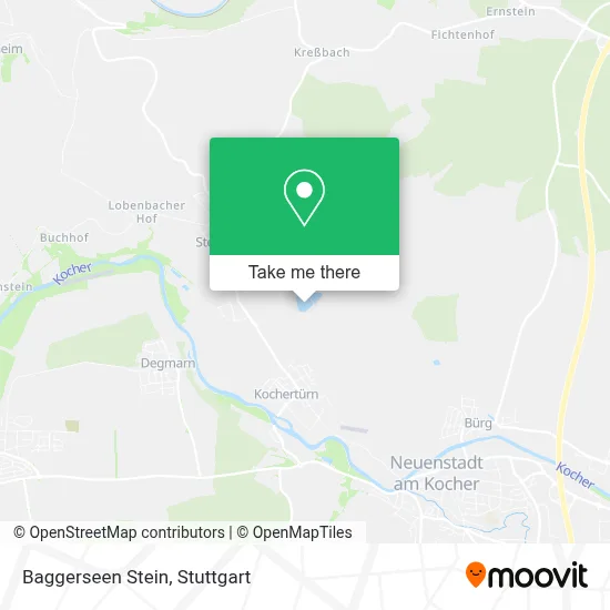 Baggerseen Stein map
