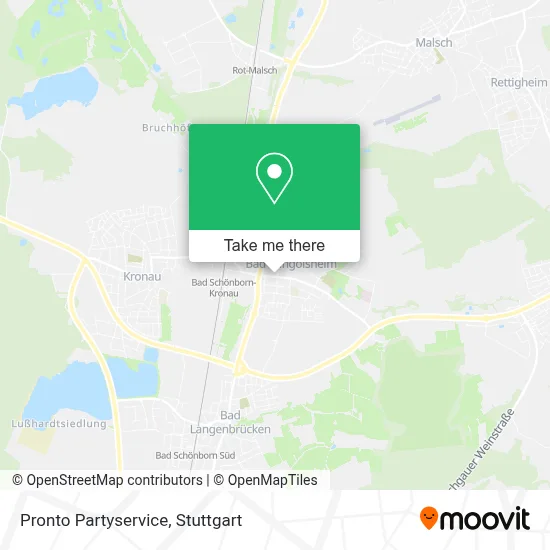 Pronto Partyservice map
