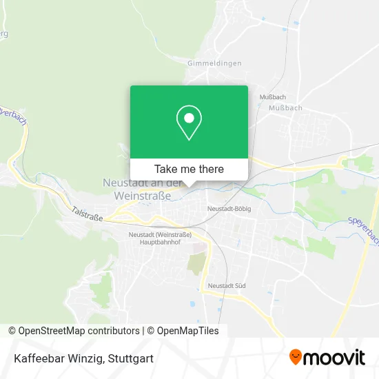 Kaffeebar Winzig map