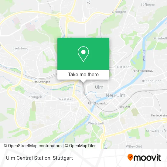 Ulm Hbf map