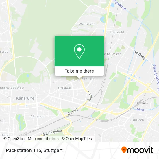 Packstation 115 map