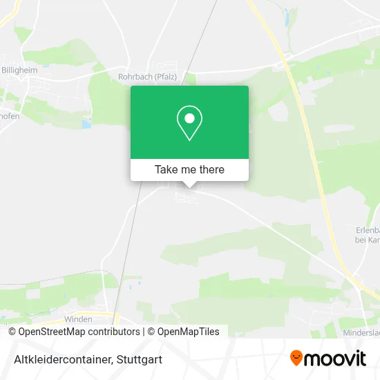 Altkleidercontainer map
