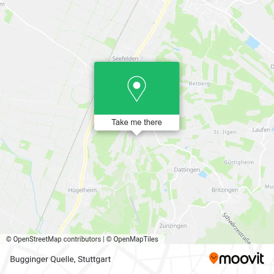 Bugginger Quelle map