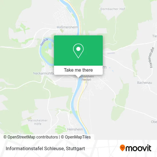 Informationstafel Schleuse map
