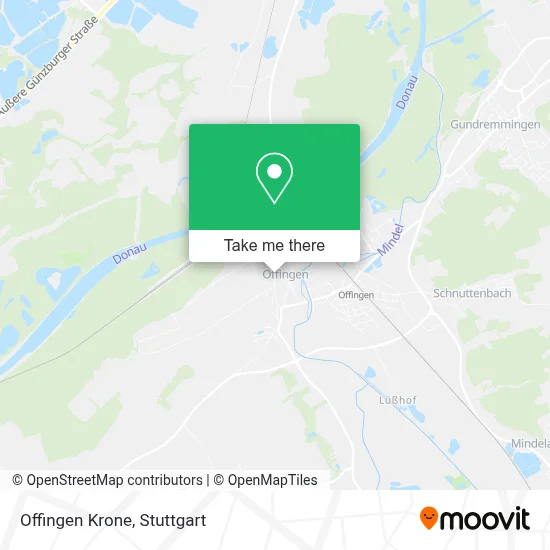 Offingen Krone map