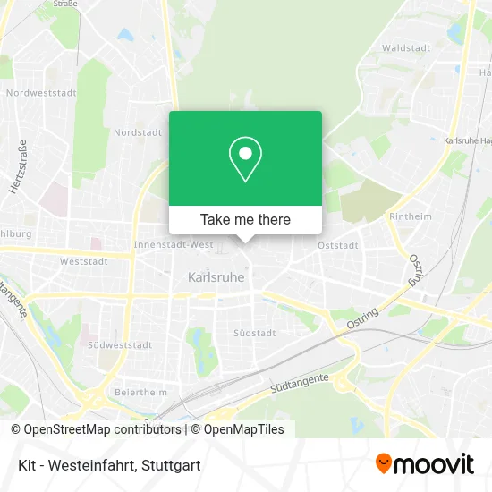 Kit - Westeinfahrt map