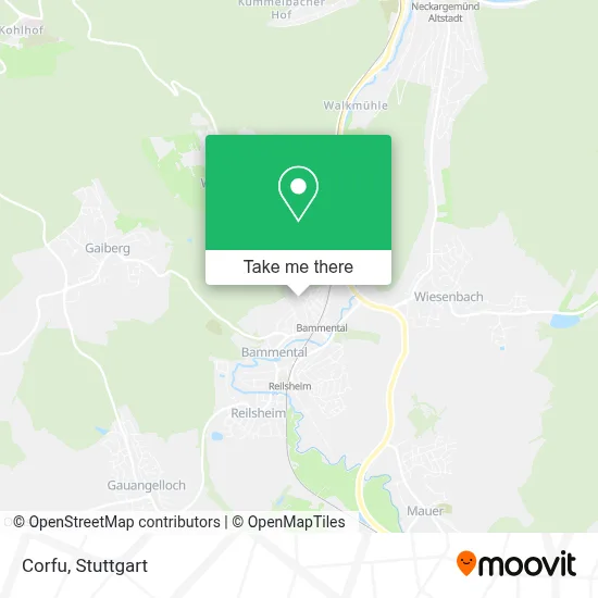Korfu map