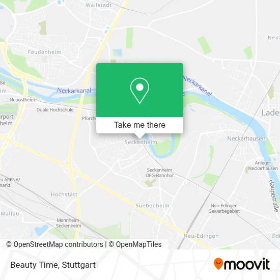 Beauty Time map