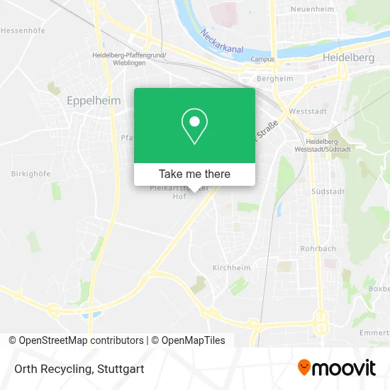 Orth Recycling map