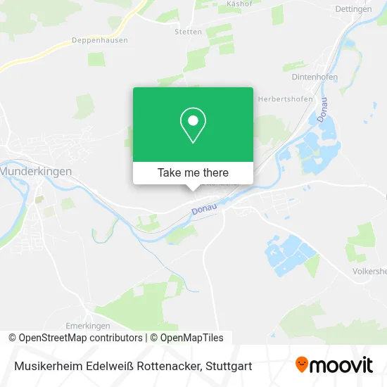 Musikerheim Edelweiß Rottenacker map
