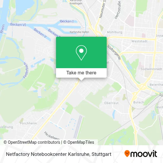 Netfactory Notebookcenter Karlsruhe map