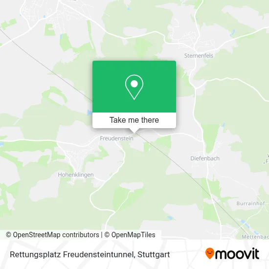 Rettungsplatz Freudensteintunnel map