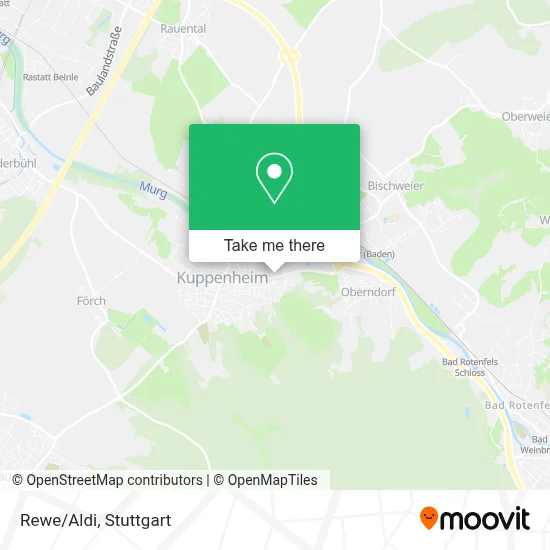 Rewe/Aldi map
