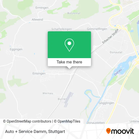 Auto + Service Damm map