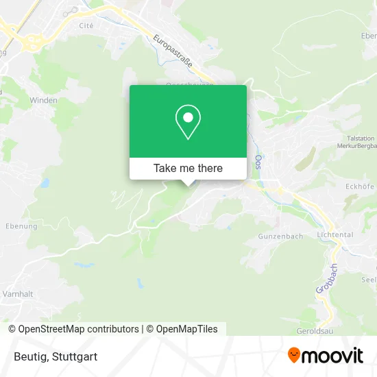 Beutig map