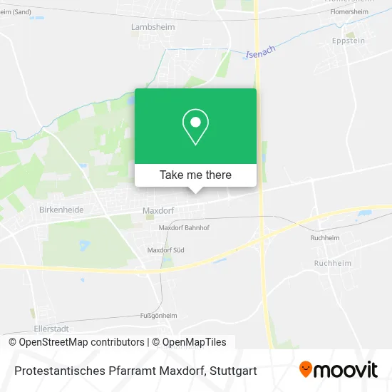 Protestantisches Pfarramt Maxdorf map
