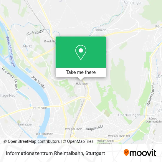 Informationszentrum Rheintalbahn map