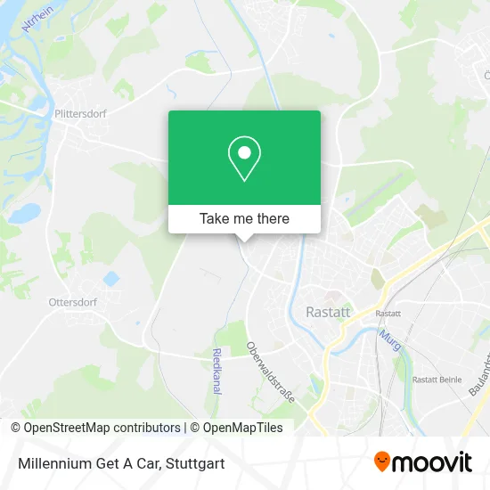 Millennium Get A Car map