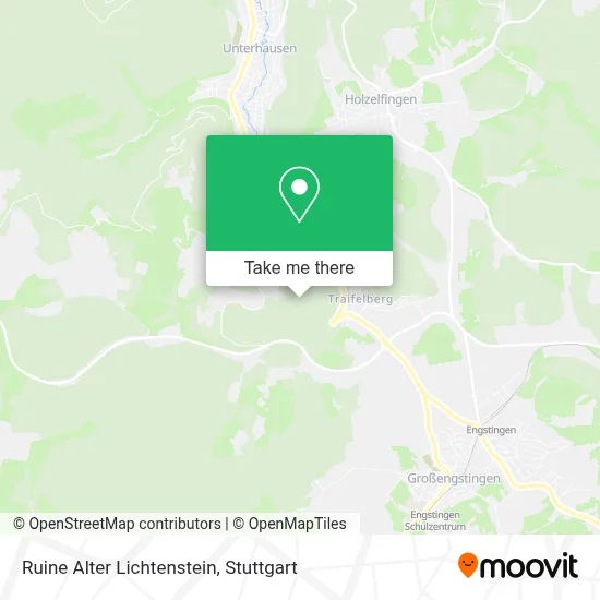 Ruine Alter Lichtenstein map