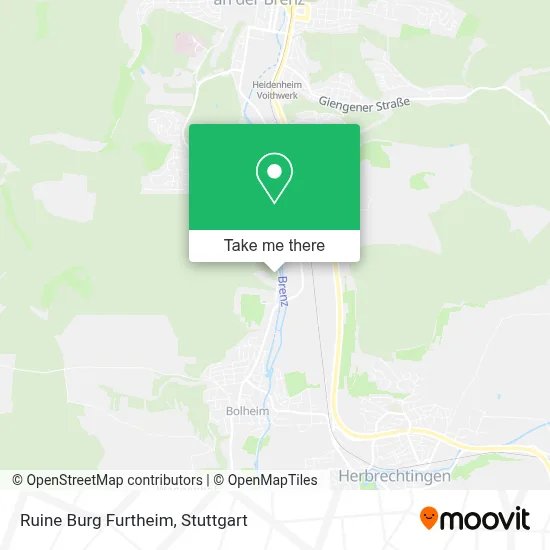 Ruine Burg Furtheim map