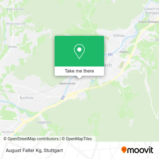 August Faller Kg map