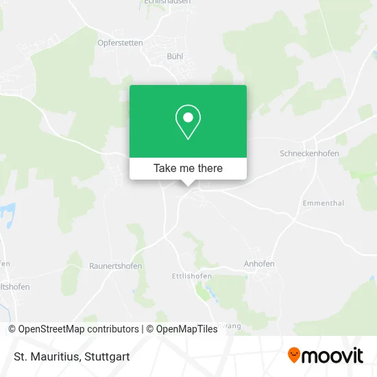 St. Mauritius map