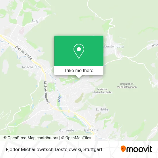 Fjodor Michailowitsch Dostojewski map