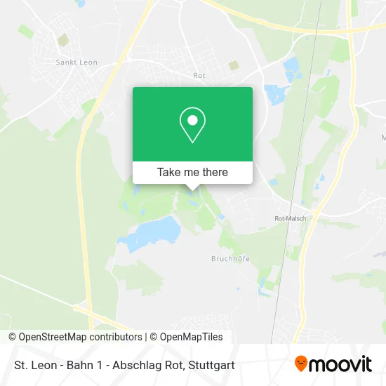 St. Leon - Bahn 1 - Abschlag Rot map