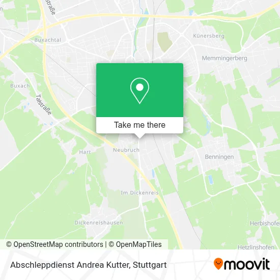 Abschleppdienst Andrea Kutter map