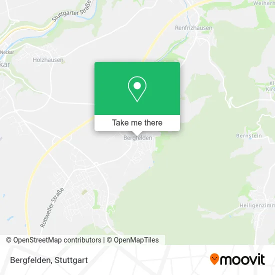 Bergfelden map
