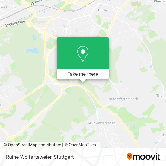 Ruine Wolfartsweier map