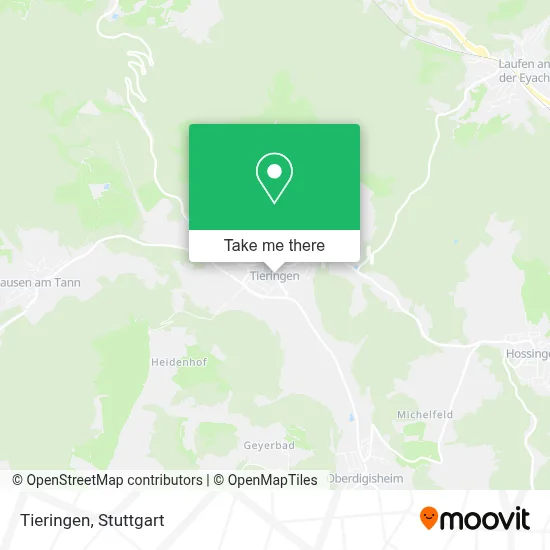 Tieringen map