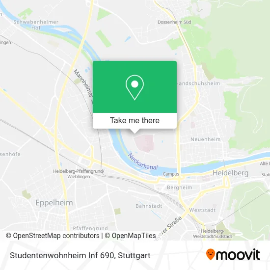 Studentenwohnheim Inf 690 map