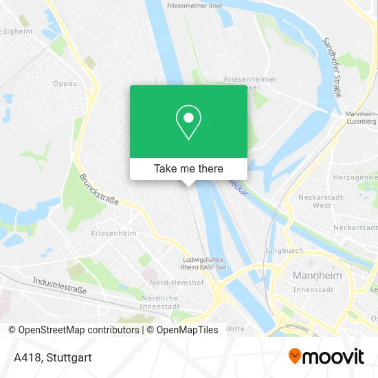 A418 map
